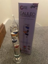Galileo Thermometer 28cm Tall Freestanding 18-26 Celsius Scientific Indoor Gift