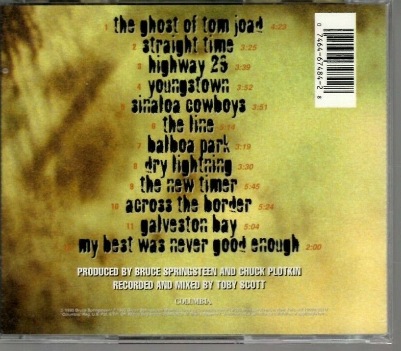 Bruce Springsteen CD Columbia 1995, CK-07484, The Ghost of Tom