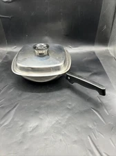 Aristo Craft By West Bend Cookware 9 inch Square Fry Pan Stainless Steel USA