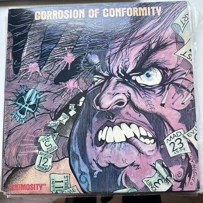 Corrosion Of Conformity Animosity original 1985 Death Records vinyl LP 72037-1