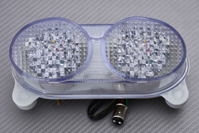 Feu arrière LED clignotant amovible blanc clair pour Kawasaki ZX-9R 98-99