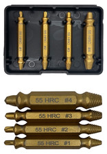 Screw Extractor Set Bolt Stud Extractor Broken Damaged Screws Remover 4 Piece