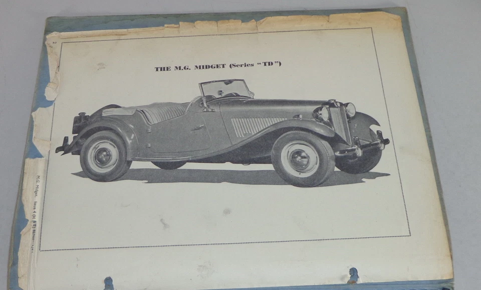 Manual De Taller MG Midget Serie TD + TF Año 1954 - Imagen 2 de 3