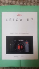 BROCHURE for LEICA R7 Camera - Promotional Sales Booklet