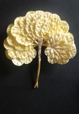 Vintage Millinery Leaves Flocked 12pc