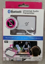 Aluratek Bluetooth 3.0 Audio Transmitter ABT01F White New