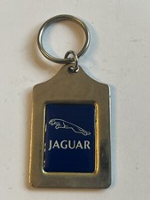 VINTAGE🇺🇸LEAPING”JAGUAR” BLUE DEALERSHIP CAR KEYCHAIN “ RAY CATENA  JAGUAR”👀
