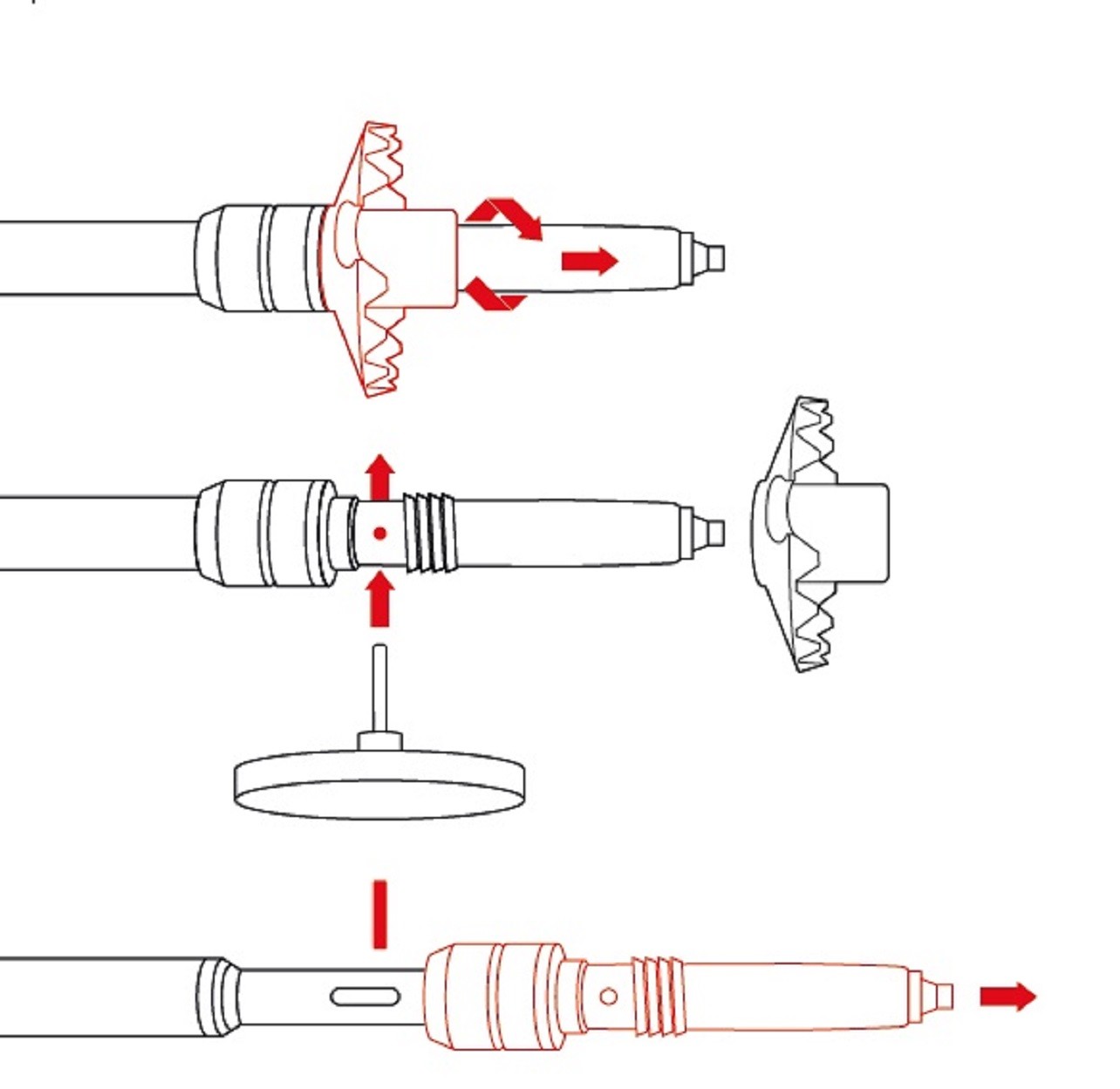 LEKI Dss Replacement Tip Spitzenfederung for LEKI Trekking Sticks
