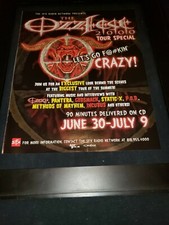 Ozzfest Ozzy Osbourne 2000 Rare Original Radio Special Promo Poster Ad Framed!