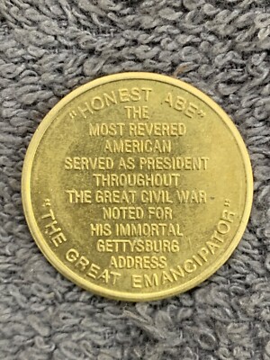 Vintage Abraham Lincoln 16th President Honest Abe Coin Token Great