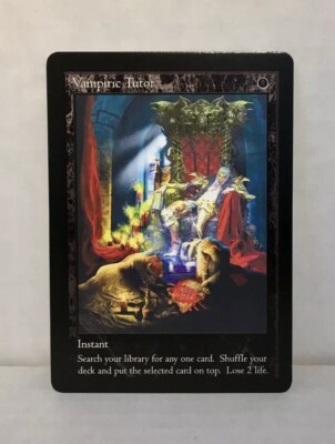 Vampiric Tutor - Premium Quality Altered Art Custom Card