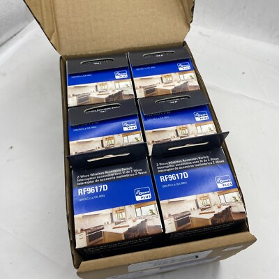 Eaton RF9617DBK (RF9617D) Z-Wave plus decorator switch - Black BOX OF 6