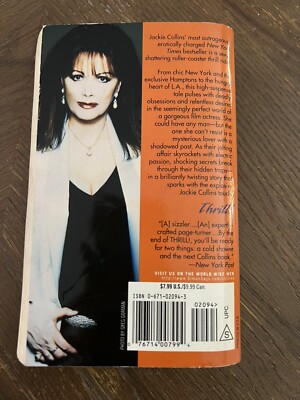 Thrill by Jackie Collins 1999 Paperback