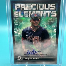 Miguel Bleis /50 Auto 2023 Bowman Platinum ‘Precious Elements’ Red Sox MLB