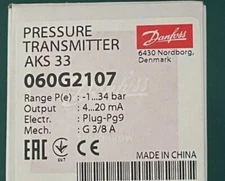 NEW DANFOSS AKS33 060G2107 Pressure Transmitter