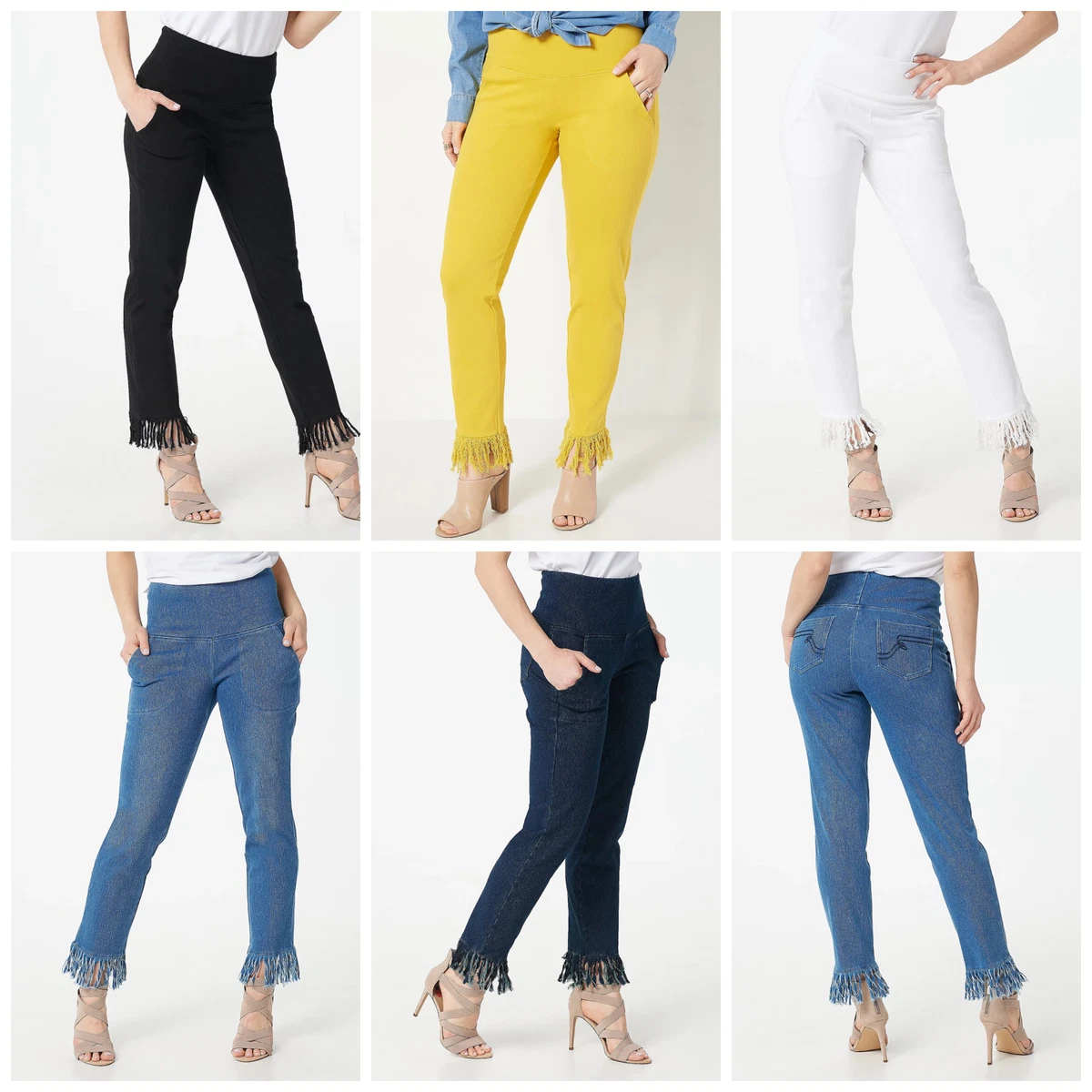 Fringe ankle cheap jeans