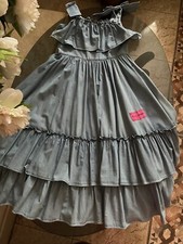 Dolce & Gabbana Kids' Ruffle Denim Dress