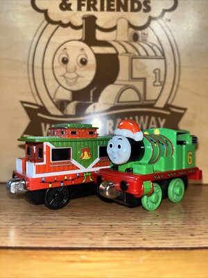 HOLIDAY ON SODOR THOMAS FRIENDS TRAIN TAKE Along N PLAY Diecast PERCY Christmas