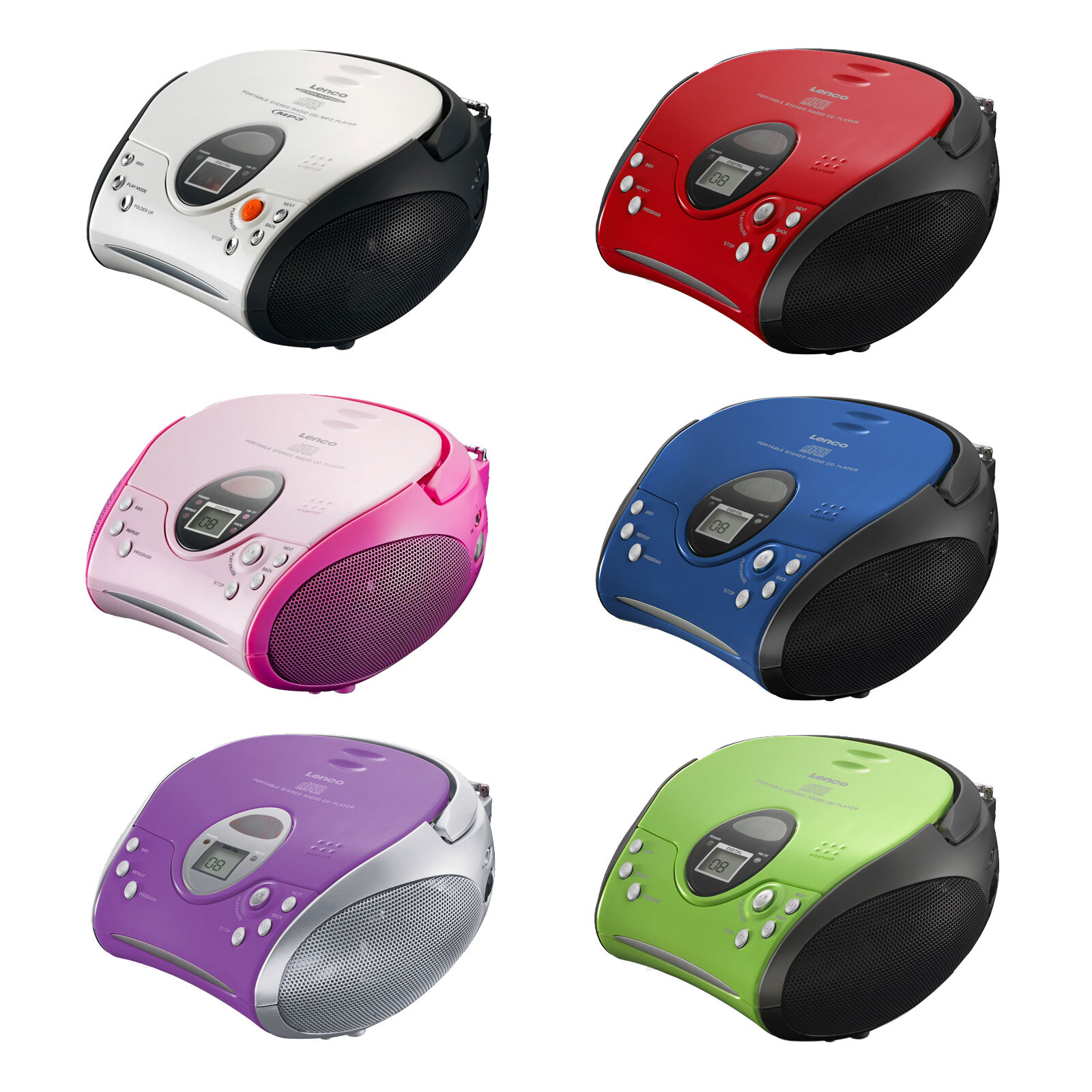 Thumbnail - Lenco Scd-24 Ukw Fm Radio Radiorekorder Cd-player Netz-&