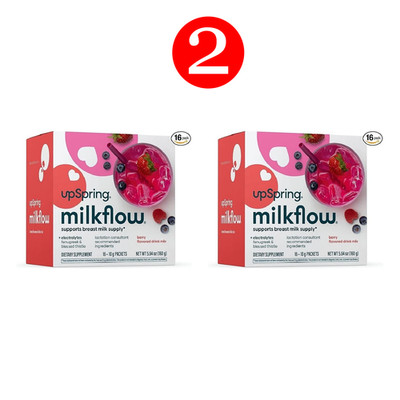 2 Pack Milkflow Berry Lactation Drink Mix   16 x 2 Packets Total   *EXP 11/2026*