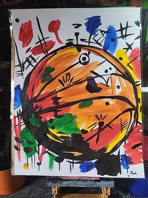 Original Art 12x16 Figurative Abstract Expressionist on Gallery Paper