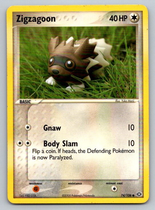 Zigzagoon EX Emerald 74/106 MP