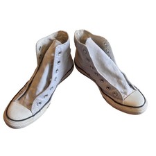 Converse Chuck Taylor All Star High Top White Sneakers Mens 5 Womens 7 No laces