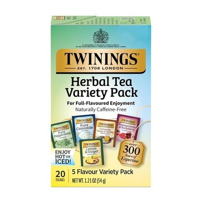 Twinings Herbal Tea Variety Pack, 20 Count (Pack of 1), 20 1)