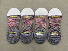 4 pairs Men's Marl Cushioned No Shows Socks Size Large 9-13