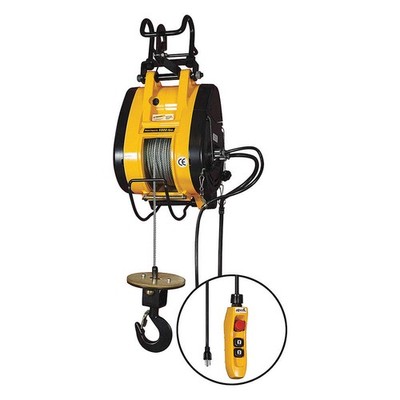 OZ LIFTING PRODUCTS OBH1000 Electric Wire Rope Hoist,1000 lb.,115V 48RD44