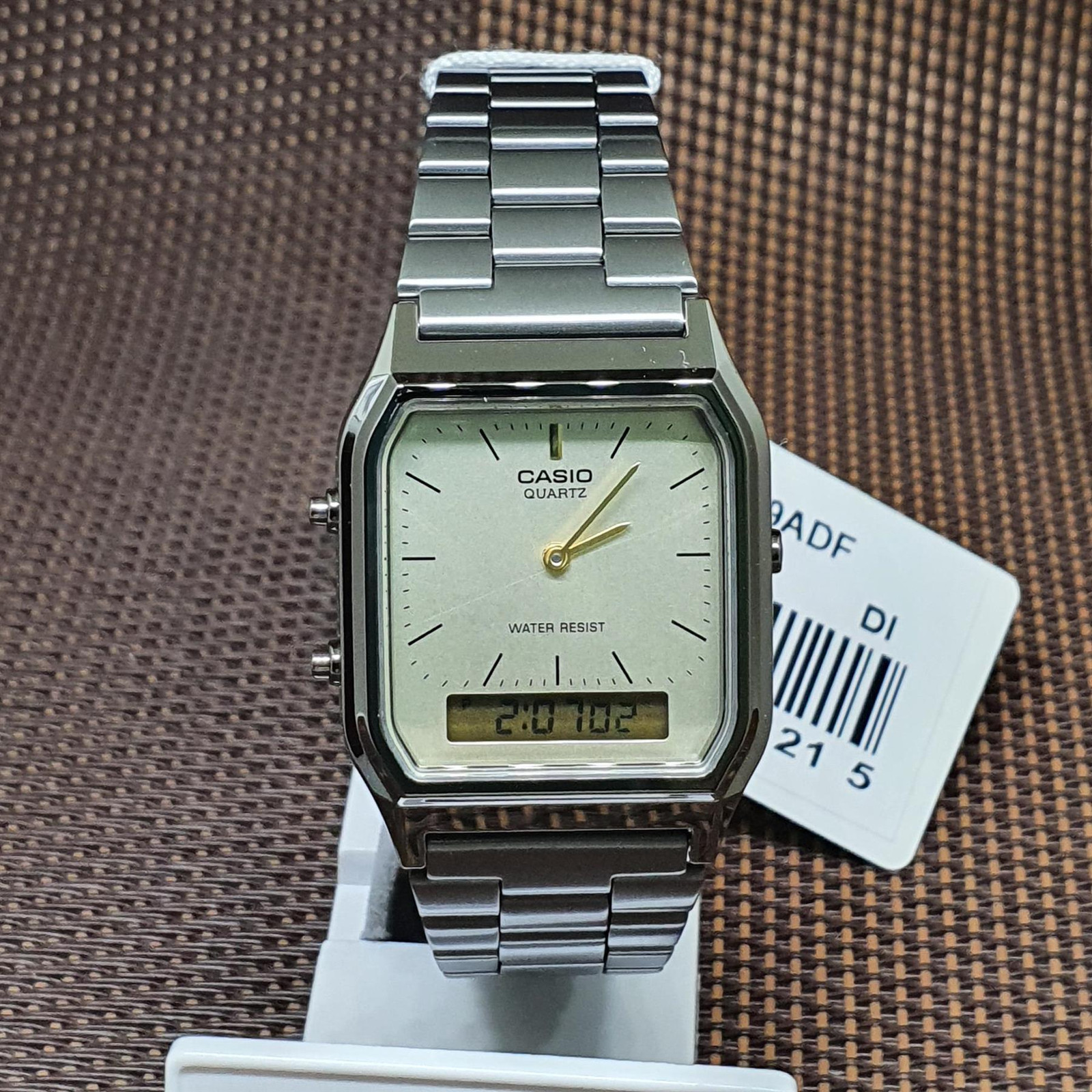 Casio Aq Mua Casio Ana-Digi Analog Digi Quartz Wristwatch, Vintage