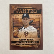 Aaron Judge 2021 Topps Big League Wanted #WT-7 Baseball New York Yankees MLB 