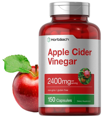 #ad Apple Cider Vinegar Capsules 2400mg 150 Count Non GMO by Horbaach $12.99