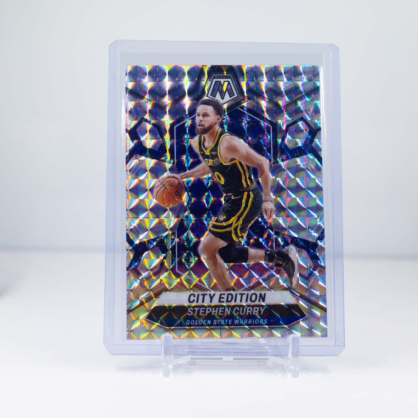2023-24 Panini Mosaic Stephen Curry SILVER Mosaic City Edition | Warriors #276
