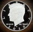2020-S Kennedy Half Dollar GEM PROOF .999 Silver
