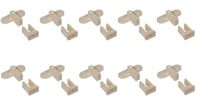 10 x Attrappe Schubladenfrontverbinder Permafix Block 245.16.410 von Hafele