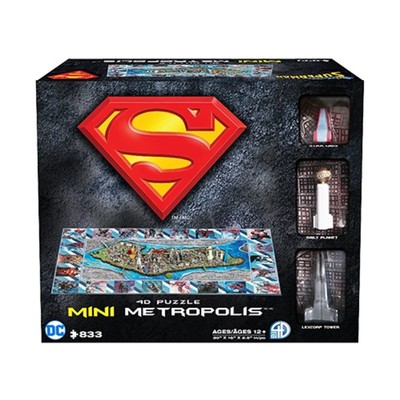 4D Cityscape 4D Puzzle Mini Superman Metropolis (833 Pieces) SW (New)