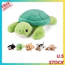 Turtle Weighted Stuffed Animals - 22 Inch 4.5 Pounds Weighted Plushies Sea Turtl
