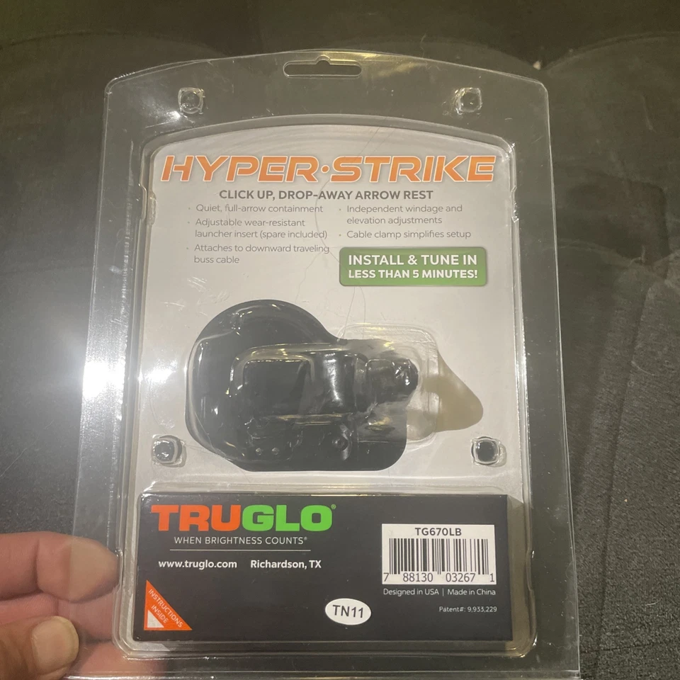 TruGlo Hyper-Strike Drop Away Rest Black LH - Image 4 of 4