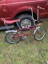 Schwinn Stingray Red 5 Speed     -1974- 5 Speed Schwinn Old Bmx
