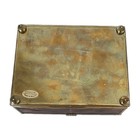 Vintage Enesco Metal & Glass Trinket/Jewelry Box Featuring  "Angel & Dove"5.5x4" — photo 7