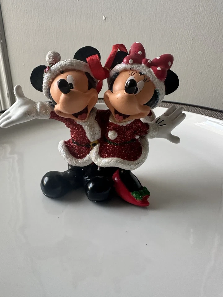 Disney World Park, Mickey Mouse &Minnie,Mouse Santa&Mrs.Claus Christmas Ornament - Image 3 of 4