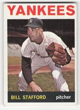 Bill Stafford 1964 Topps #299 New York Yankees Pr-Fr Tape