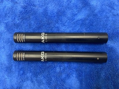 Matched Pair Of AKG C480b Microphone Bodies With CK61 ULs CK63ULS