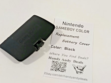 Game Boy Color Battery Cover, GBC Cover Replacement, Battery Cover, Color Black