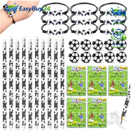 Mitgebsel Fussball Set 40 StüCk 10 Bleistifte 10 Radiergummis 10 ArmbäNder 10
