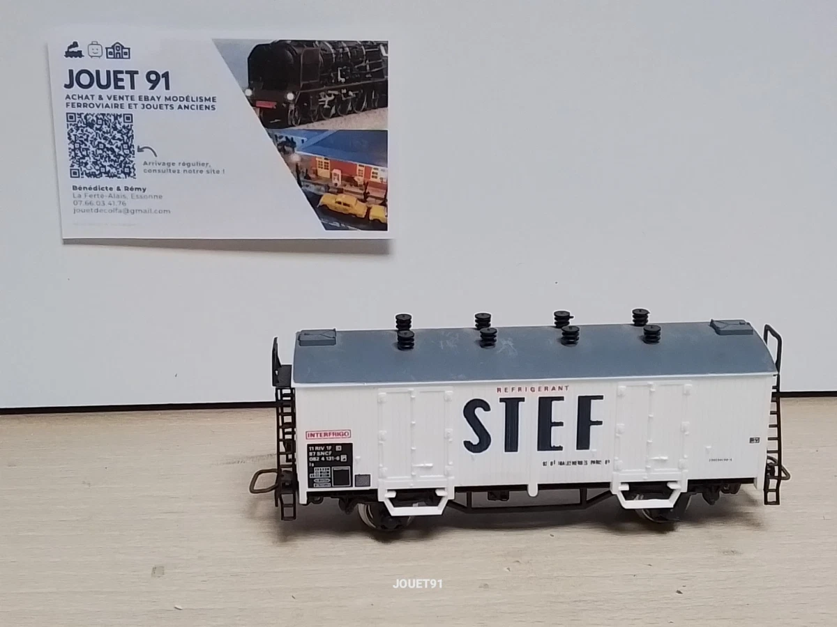 Ancien wagon marchandise fin de convoi Pocher en B.O. ref 310/3