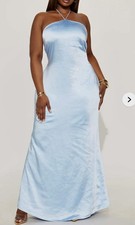 Silky Satin Maxi Prom Gala Wedding Party Birthday Dinner Dress