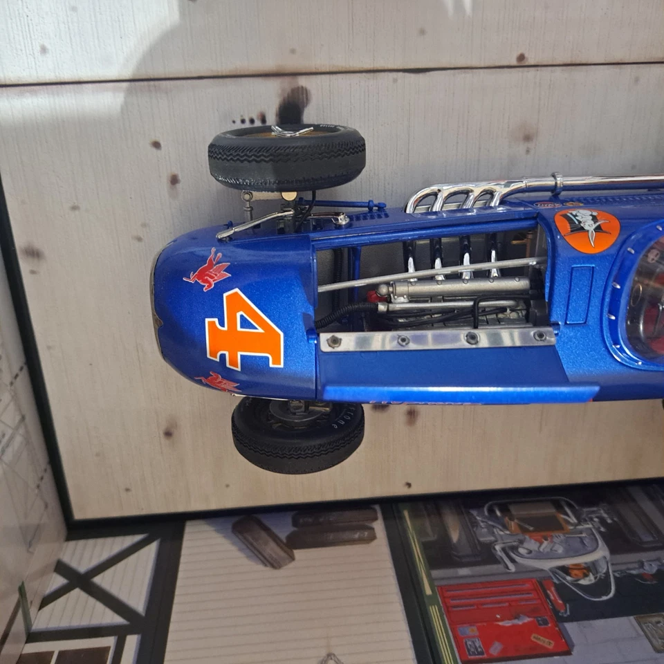 MINT Carousel Kurtis Kraft Roadster 1955 Indy 500 Hopkins #4 Vukovich Car 4502 - Image 3 of 4