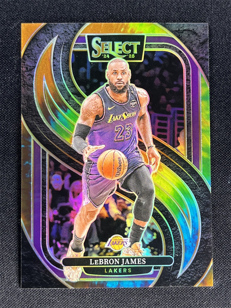 2024-25 Panini Select LeBron James #111 Premier Level Tie Dye Prizm Lakers /25
